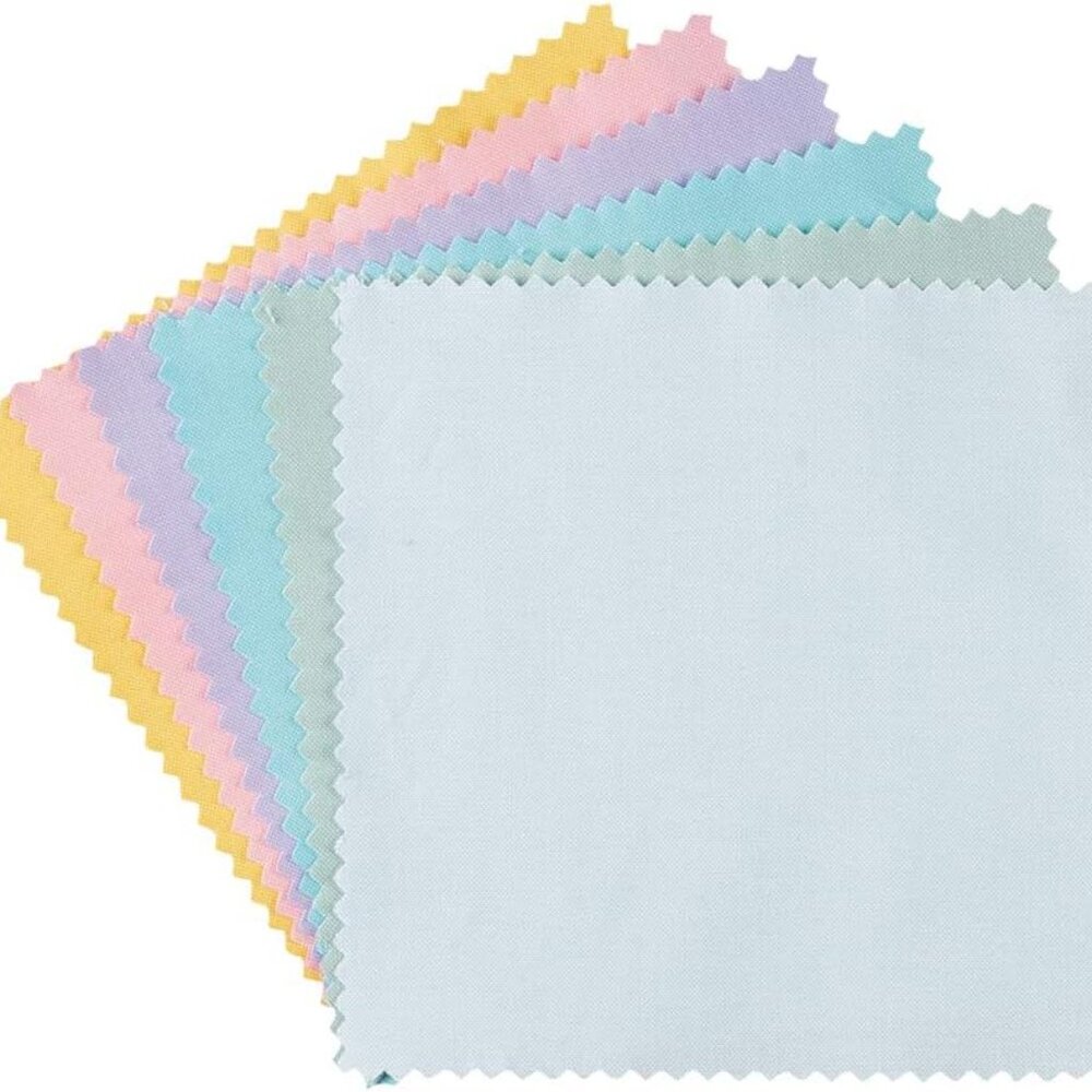 Color Wheel 40 pcs 100% Cotton Precut Quilting Fabric Bundle 5" Charm Squares So